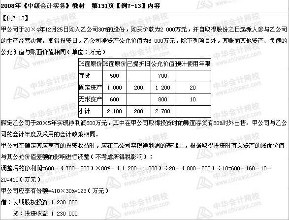 中級(jí)職稱(chēng)《中級(jí)會(huì)計(jì)實(shí)務(wù)》第七章