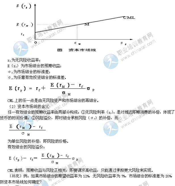 2014年中級經(jīng)濟(jì)師考試金融專業(yè)精講：資產(chǎn)定價理論