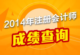 2014年注冊會計師成績查詢