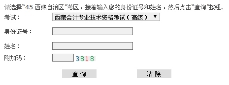 西藏2015高級(jí)會(huì)計(jì)師考試成績(jī)查詢(xún)?nèi)肟? width=