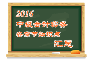 2016中級(jí)會(huì)計(jì)職稱《中級(jí)會(huì)計(jì)實(shí)務(wù)》各章知識(shí)點(diǎn)匯總