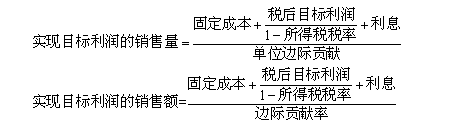 中級會計職稱《財務(wù)管理》知識點：目標(biāo)利潤分析