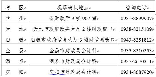 甘肅省2017年注冊會計師報名簡章