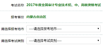 2017年審計師考試報名入口開通