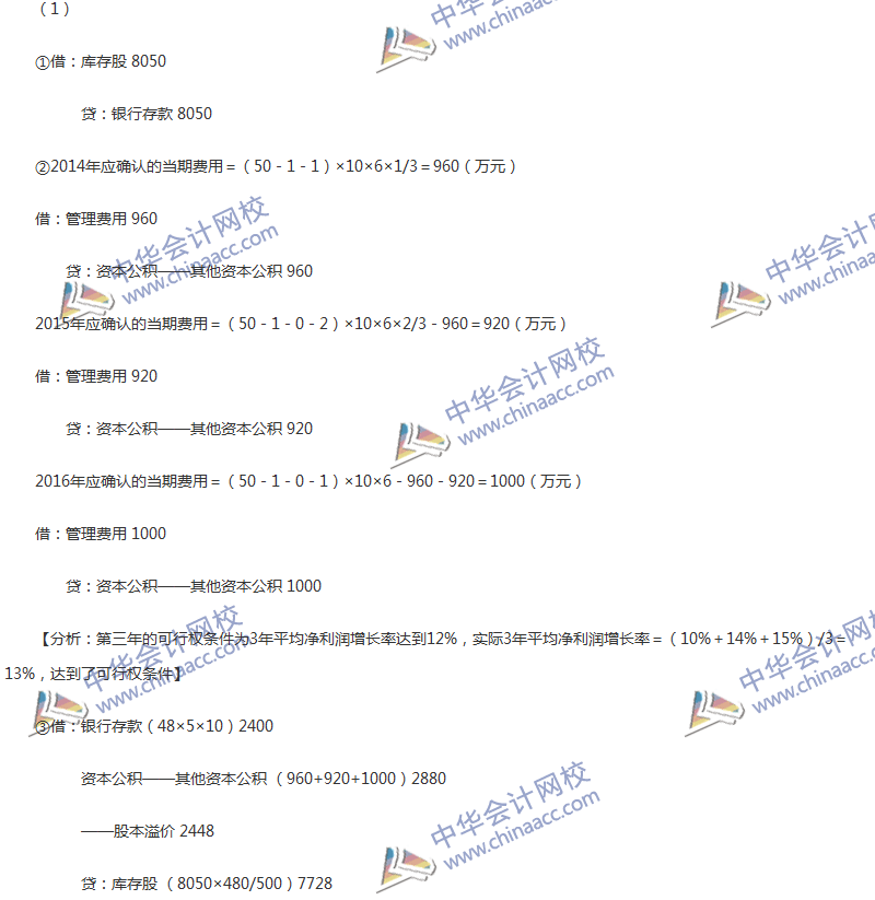 2017年中級(jí)會(huì)計(jì)職稱《中級(jí)會(huì)計(jì)實(shí)務(wù)》第十章精選練習(xí)題