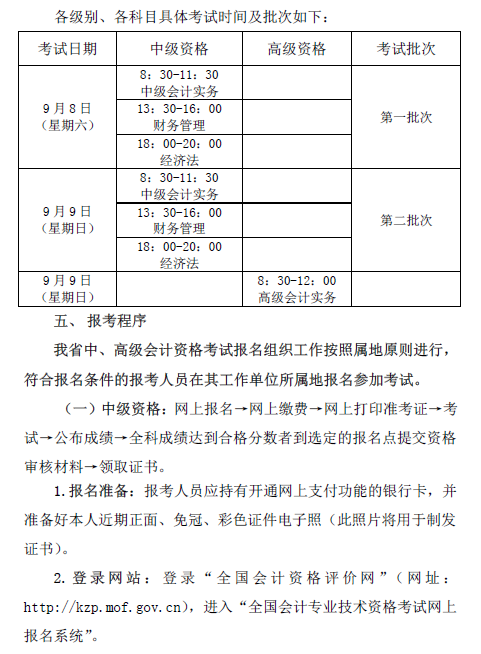 廣東惠州2018年中級(jí)會(huì)計(jì)職稱報(bào)名通知