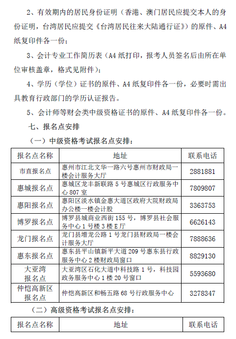 廣東惠州2018年中級(jí)會(huì)計(jì)職稱報(bào)名通知