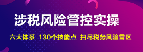 企業(yè)涉稅風險管控實操班