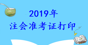 注會準(zhǔn)考證打印時間