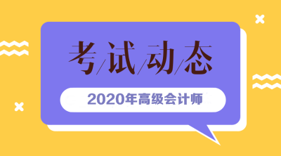 寧夏2020年高級(jí)會(huì)計(jì)報(bào)名時(shí)間