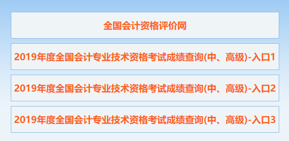 2019年高級會計師成績查詢步驟指導及注意事項