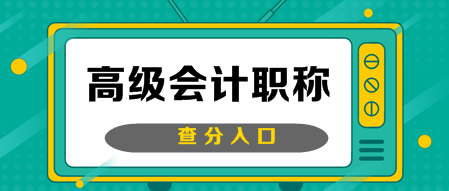 吉林2019年高級(jí)會(huì)計(jì)師考試成績查詢