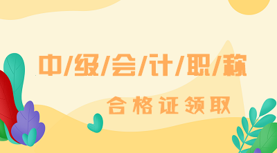 海南2019中級會計師證書領(lǐng)取時間