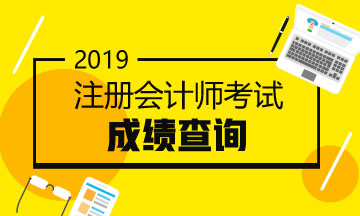 海南2019注會考試成績查詢時間