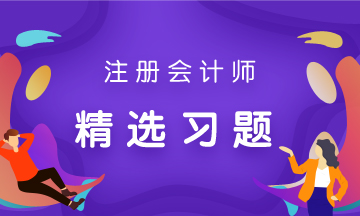 注會(huì)精選習(xí)題