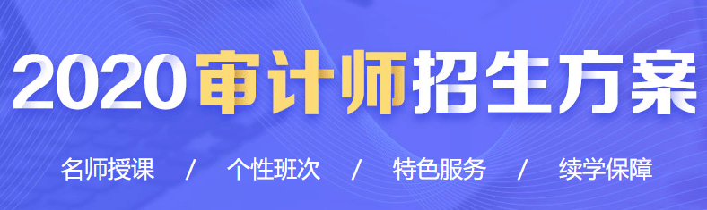 2020中級審計師課程