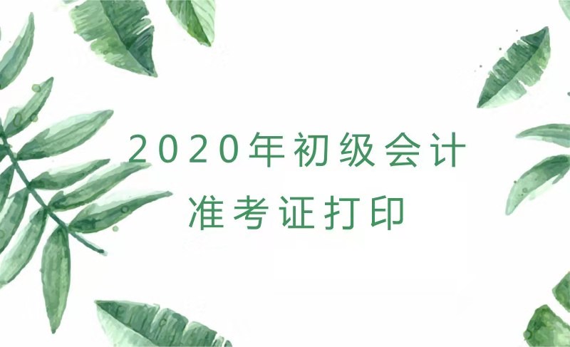 2020年河南初級會計(jì)考試準(zhǔn)考證打印時(shí)間你知道了嗎？