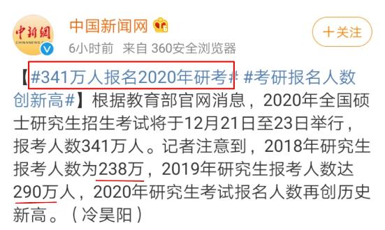 2020年考研人數(shù)創(chuàng)新高！那就不考CPA了？