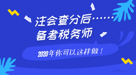 注會查分后備考稅務(wù)師