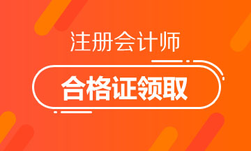 2019年寧夏銀川注冊(cè)會(huì)計(jì)師合格證書領(lǐng)取時(shí)間