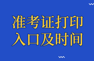 審計(jì)師準(zhǔn)考證打印入口及時間