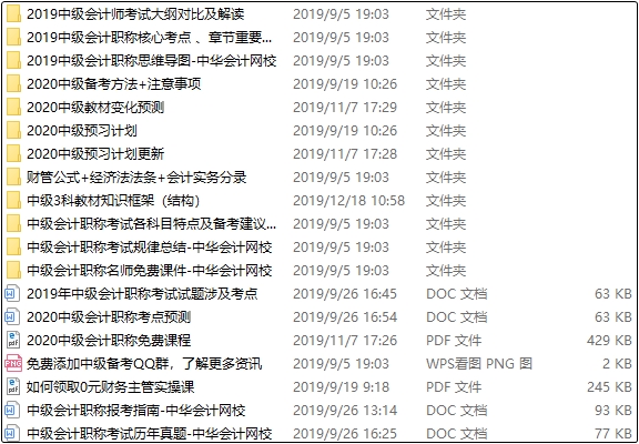 【下載】開年大禮包送上 中級會計考試備考干貨你用得著！