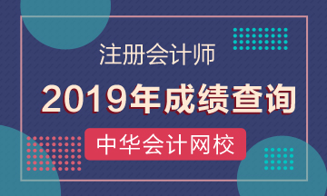 吉林2019年注冊(cè)會(huì)計(jì)師官方成績查詢時(shí)間