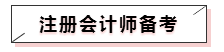 注冊會計師備考