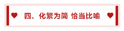 四、化繁為簡 恰當比喻