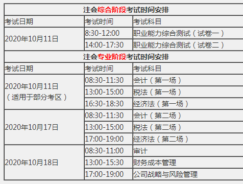 吉林2020年注冊(cè)會(huì)計(jì)師報(bào)名時(shí)間和考試時(shí)間已公布！