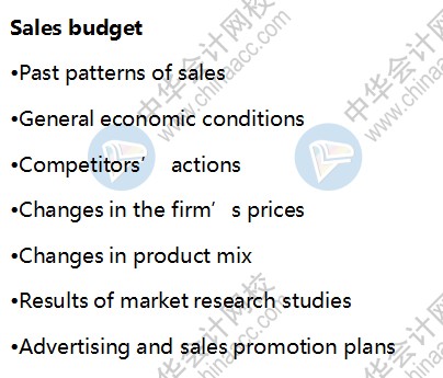 BEC商業(yè)環(huán)境知識點(diǎn)：Sales budget