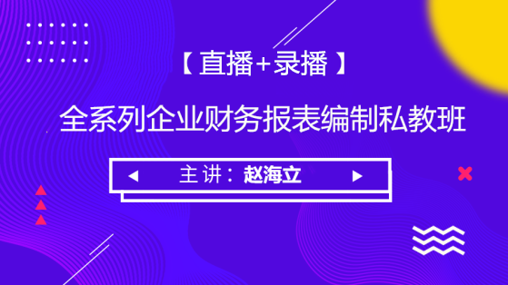 全系列企業(yè)財(cái)務(wù)報(bào)表編制私教班