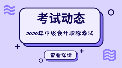 上海2020年中級(jí)會(huì)計(jì)資格考試時(shí)間是什么時(shí)候？