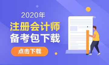 注冊(cè)會(huì)計(jì)師備考資料包