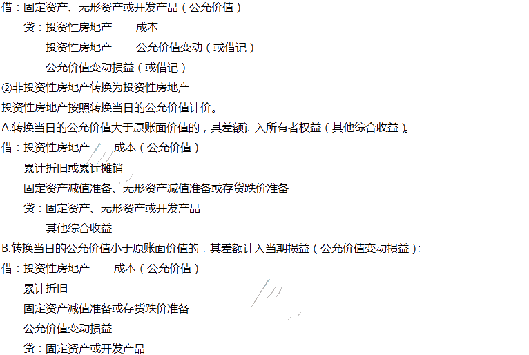 2020年注會(huì)會(huì)計(jì)第六章高頻考點(diǎn)：投資性房地產(chǎn)的轉(zhuǎn)換