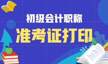 2020棗莊初級會計準考證打印時間公布了嗎？