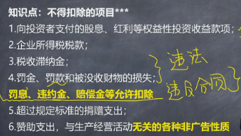 他來(lái)了！他來(lái)了！注會(huì)《稅法》奚衛(wèi)華老師：不得扣除的項(xiàng)目微課