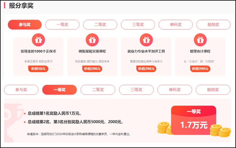 【初級(jí)會(huì)計(jì)報(bào)分有獎(jiǎng)倒計(jì)時(shí)】別和萬元獎(jiǎng)金擦肩而過！Go~