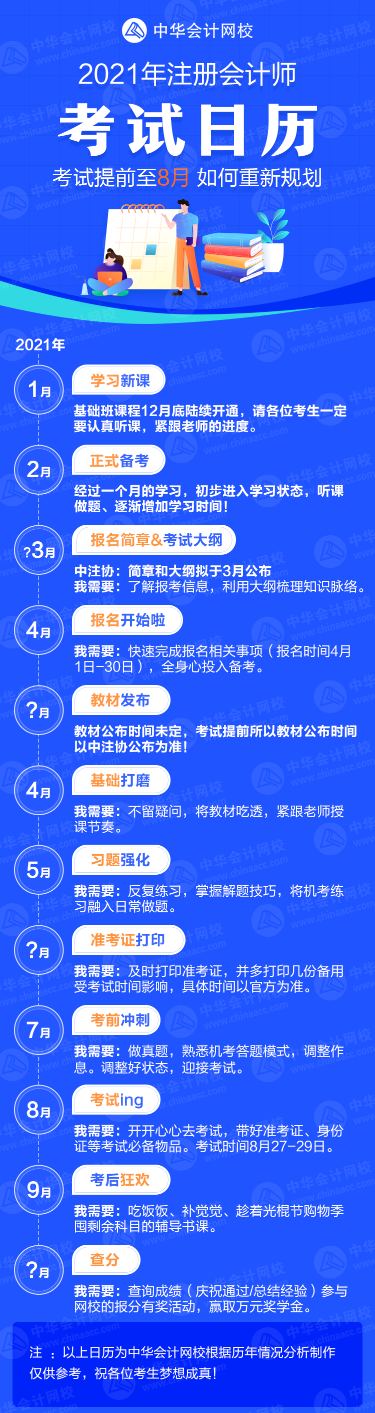 2021年注會考試提前到8月份 考生們應(yīng)如何調(diào)整備考策略？