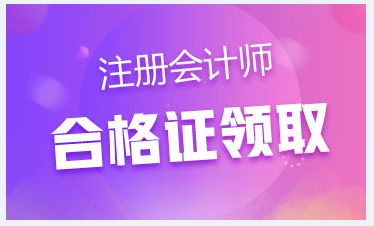 湖北荊州2020年注冊會計師考試合格證2021年2月2日開始領(lǐng)