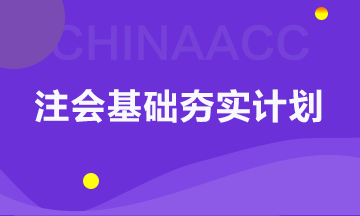 以考點速記為核心的注會基礎夯實計劃