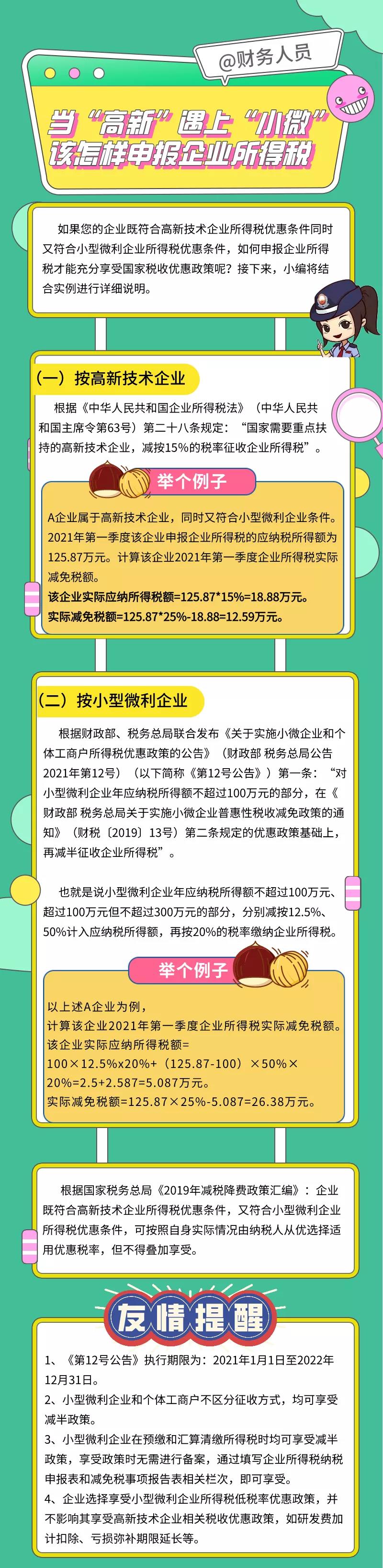 當(dāng)“高新”遇上“小微”該怎樣申報(bào)企業(yè)所得稅？