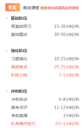 9大高效課程