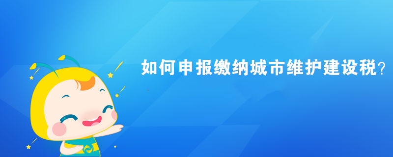 如何申報繳納城市維護建設稅？