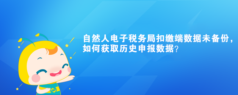 自然人電子稅務(wù)局扣繳端數(shù)據(jù)未備份，如何獲取歷史申報(bào)數(shù)據(jù)？