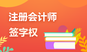 一文帶你了解注冊(cè)會(huì)計(jì)師的審計(jì)“簽字權(quán)”！