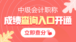 廣東2021年中級(jí)會(huì)計(jì)職稱成績查詢?nèi)肟谝验_通