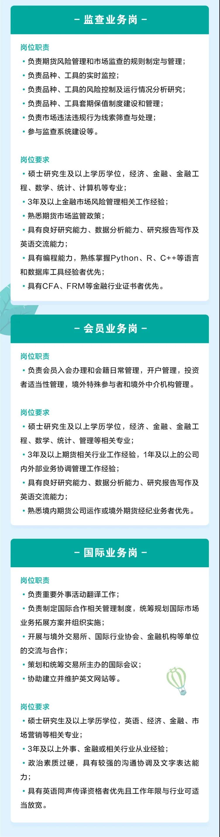 廣州期貨交易所2022春季招聘啟事！有CFA證書優(yōu)先！