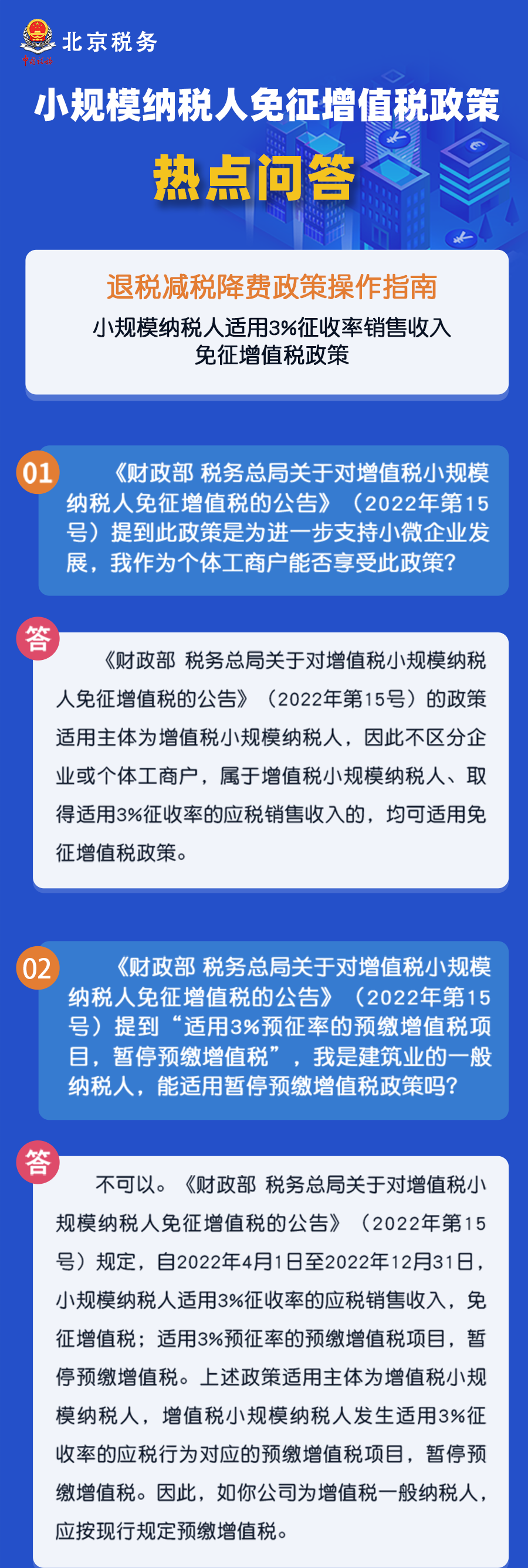 秒懂！小規(guī)模納稅人免征增值稅政策熱點(diǎn)匯總！