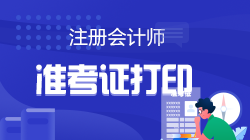 2022年注會(huì)北京地區(qū)準(zhǔn)考證打印時(shí)間